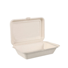 Compostable Sugarcane Bagasse Lunch Box Clamshell